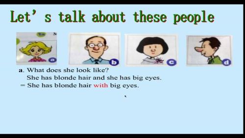 人教版英语七下Unit 9 Section B (1a-1e) What does he look like？课堂教学视频实录-党菡